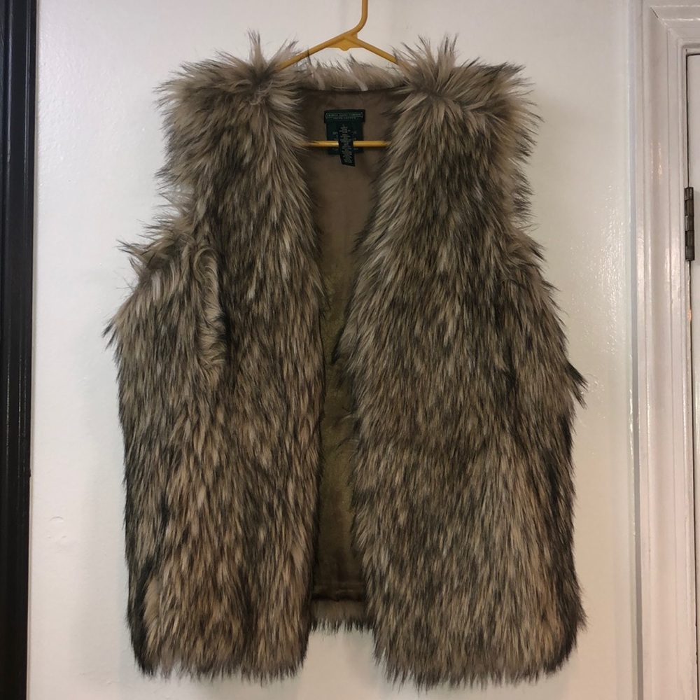 Lauren Jeans Company Faux Fur vest